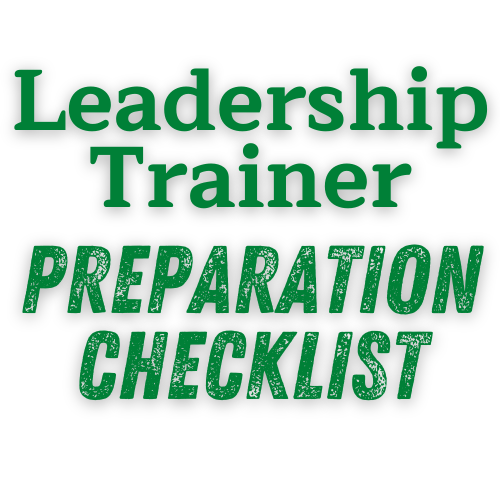 Leaderhship Trainer Preparation Checklist