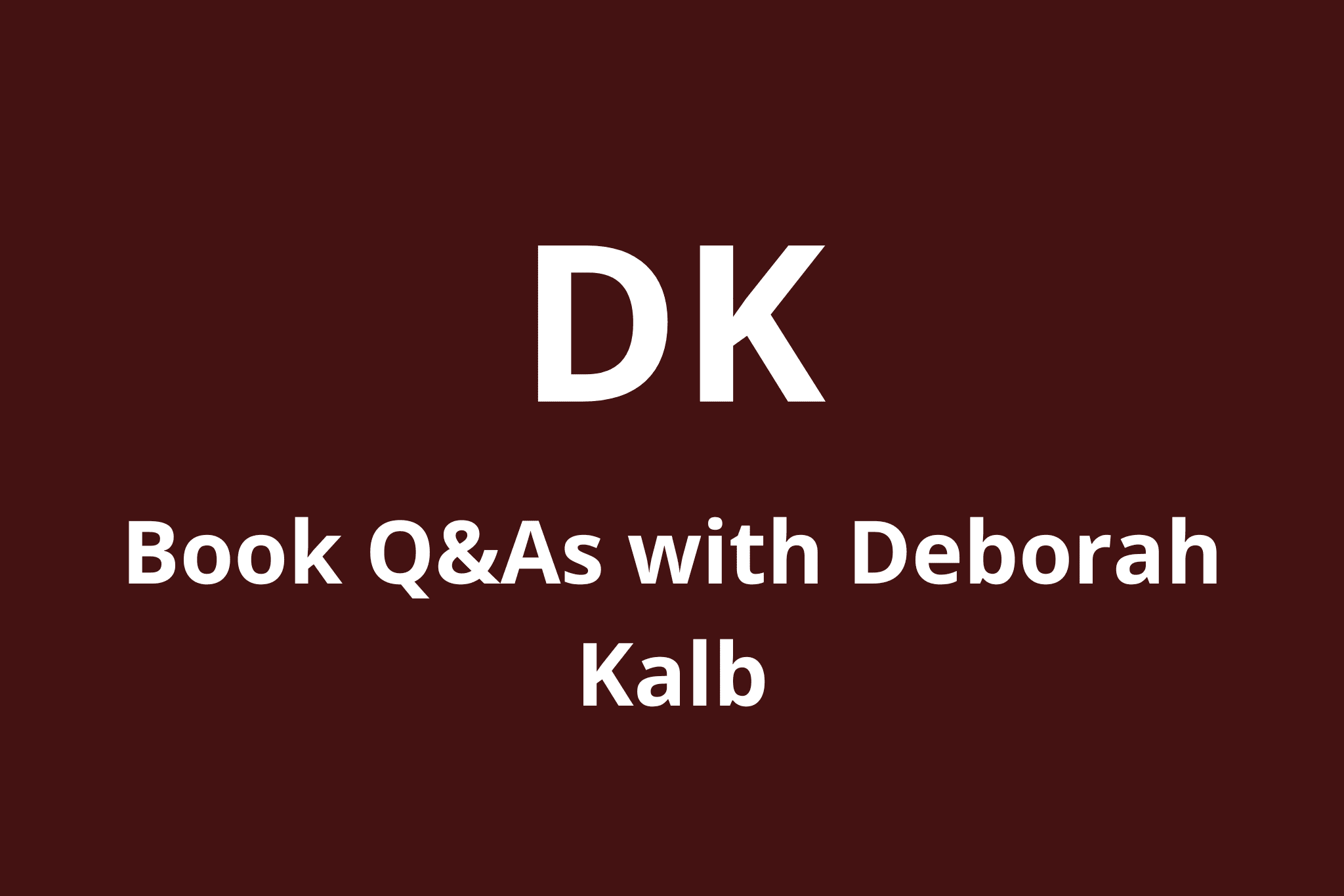Deborah Kalb Interview