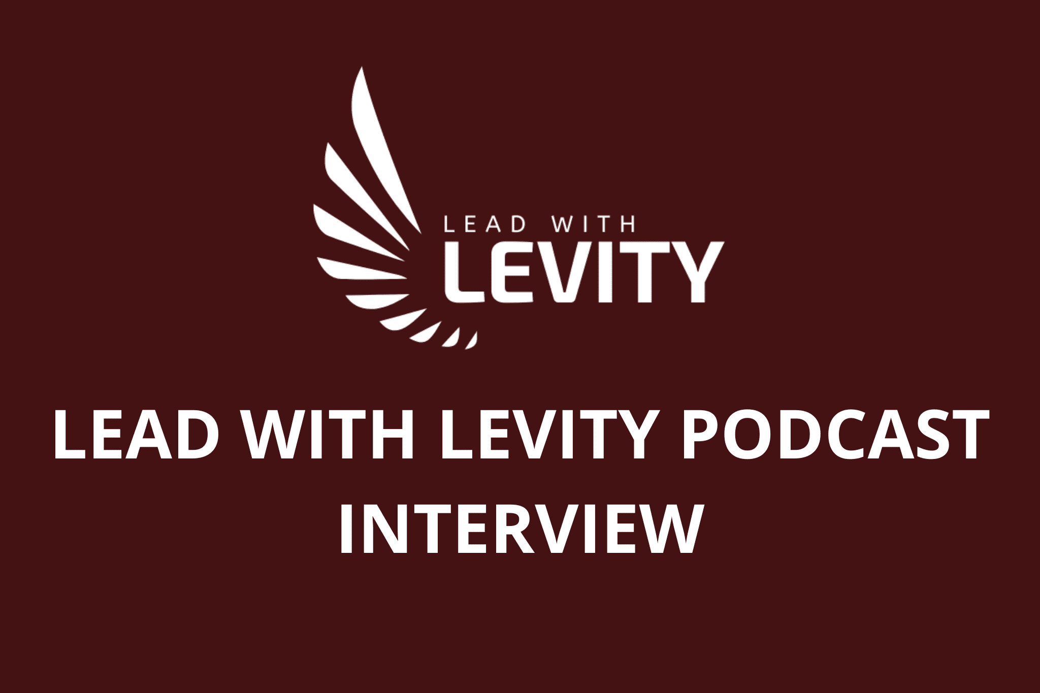 LEAD WITH LEVITY PODCAST INTERVIEW